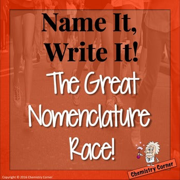 Chemistry Nomenclature Race Acitivity