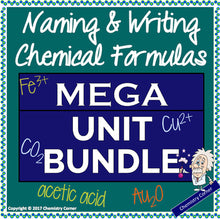 Load image into Gallery viewer, Naming and Writing Chemical Formulas BUNDLE
