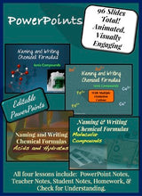 Load image into Gallery viewer, Naming and Writing Chemical Formulas BUNDLE
