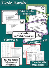 Load image into Gallery viewer, Naming and Writing Chemical Formulas BUNDLE
