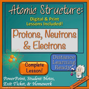 Atomic Structure: Protons, Neutrons, & Electrons |Distance Learning