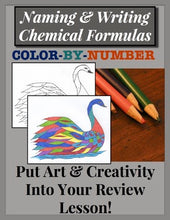 Load image into Gallery viewer, Naming &amp; Writing Chemical Formulas: COLOR-BY-NUMBER
