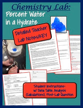 Load image into Gallery viewer, Chemistry Lab: Percent Water in a Hydrate
