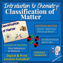Load image into Gallery viewer, Chemistry: Classification of Matter- Print and Digital |Distance Learning
