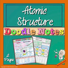 Load image into Gallery viewer, Atomic Structure Doodle Notes
