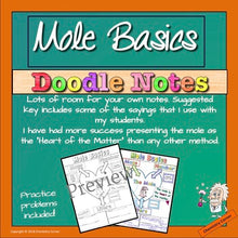 Load image into Gallery viewer, Mole Basics Doodle Notes
