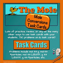 Load image into Gallery viewer, The Mole &amp; Mole Conversions Task Cards
