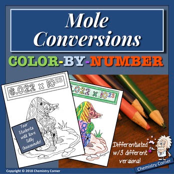 Mole Conversions Color-By-Number