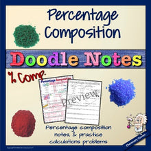Load image into Gallery viewer, Chemistry: Percent Composition Doodle Notes
