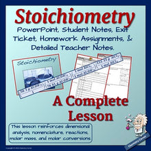 Load image into Gallery viewer, Stoichiometry: A Complete Lesson

