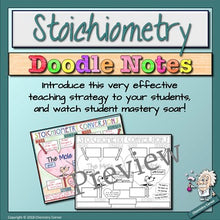 Load image into Gallery viewer, Stoichiometry Doodle Notes
