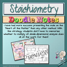 Load image into Gallery viewer, Stoichiometry Doodle Notes
