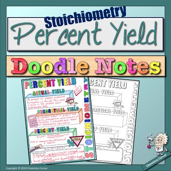 Stoichiometry: Percentage Yield Doodle Notes