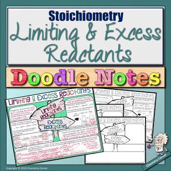 Stoichiometry: Limiting & Excess Reactants Doodle Notes