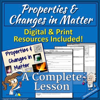 Properties & Changes in Matter - Print & Digital |Distance Learning