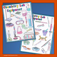 Load image into Gallery viewer, Chemistry Lab Equipment Doodle Notes
