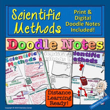 Load image into Gallery viewer, Scientific Methods Doodle Notes Print and Digital Distance Learning
