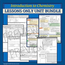 Load image into Gallery viewer, Introduction to Chemistry: LESSONS ONLY UNIT BUNDLE |Distance Learning
