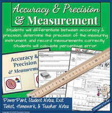 Load image into Gallery viewer, Chemistry: Accuracy, Precision, &amp; Measurement-Print/Digital |Distance Learning
