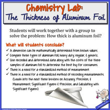 Load image into Gallery viewer, Chemistry Lab: The Thickness of Aluminum Foil
