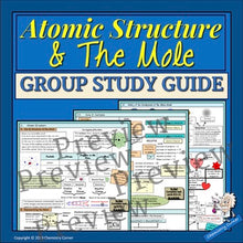 Load image into Gallery viewer, Atomic Structure &amp; The Mole: Group Unit Study Guide
