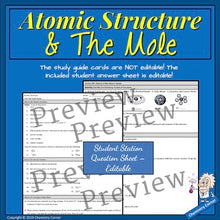 Load image into Gallery viewer, Atomic Structure &amp; The Mole: Group Unit Study Guide
