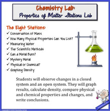 Load image into Gallery viewer, Chemistry Lab: Properties of Matter Stations Lab
