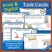 Load image into Gallery viewer, Introduction to Chemistry Lab Task Cards - Print &amp; Digital
