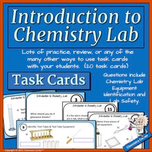 Load image into Gallery viewer, Introduction to Chemistry Lab Task Cards - Print &amp; Digital
