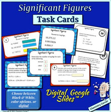 Load image into Gallery viewer, Chemistry: Sig Fig Task Cards- Print &amp; Digital
